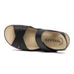 Sandale piele Tellus 25-05, Negru - imagine 8