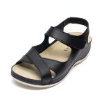 Sandale piele Tellus 25-05, Negru - imagine 6