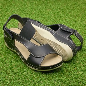 Sandale piele dama "Tellus" 25-04, Negru