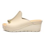 Saboti dama piele Tellus 27-02, Bej - imagine 5