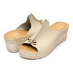 Saboti dama piele Tellus 27-02, Bej - imagine 3