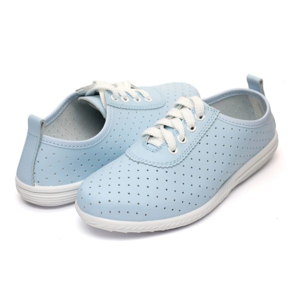 250305_03_09 Pantofi sport piele Tellus 72-05, Albastru - imagine 3