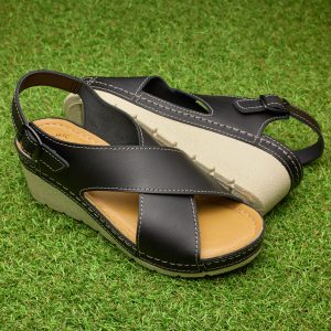 Sandale piele dama "Tellus" 27-03, Negru
