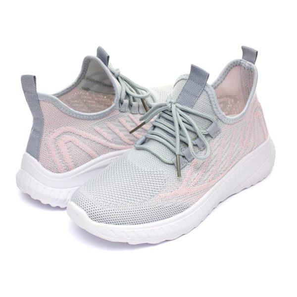 Pantofi sport dama W138549, Gri - imagine 3