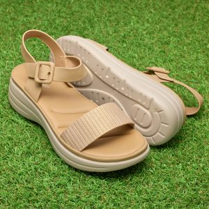 Sandale dama W037011, Bej