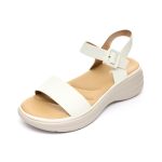 Sandale dama W037011, Alb - imagine 6