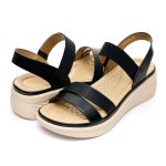 Sandale dama W594004, Negru - imagine 3