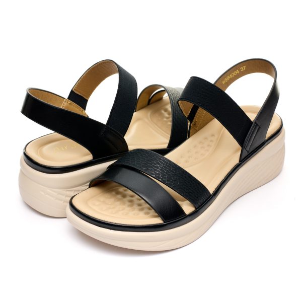 Sandale dama W594004, Negru - imagine 3