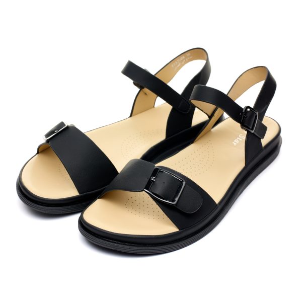 Sandale dama W037006, Negru - imagine 2