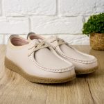 Pantofi piele  dama 186064, Bej