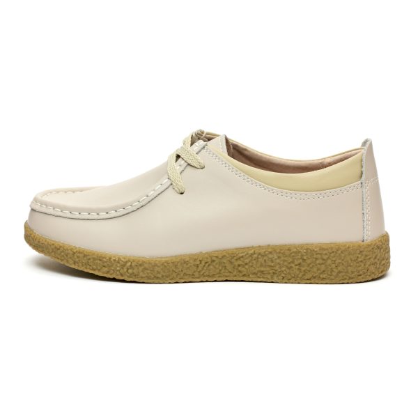 Pantofi piele  dama 186064, Bej - imagine 4