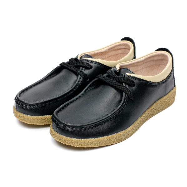 Pantofi piele  dama 186064, Negru - imagine 2