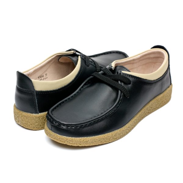 Pantofi piele  dama 186064, Negru - imagine 3