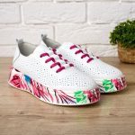 Pantofi piele dama 595002, Roz