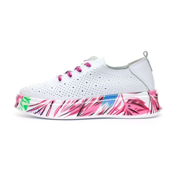 Pantofi piele dama 595002, Roz - imagine 4