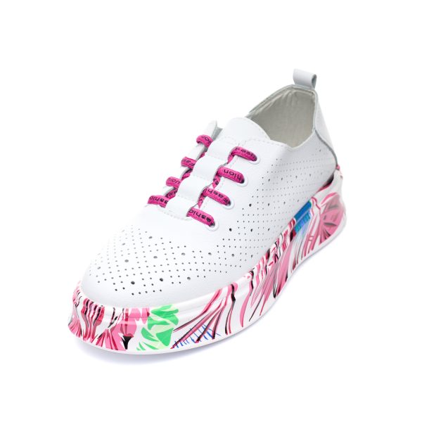 Pantofi piele dama 595002, Roz - imagine 6