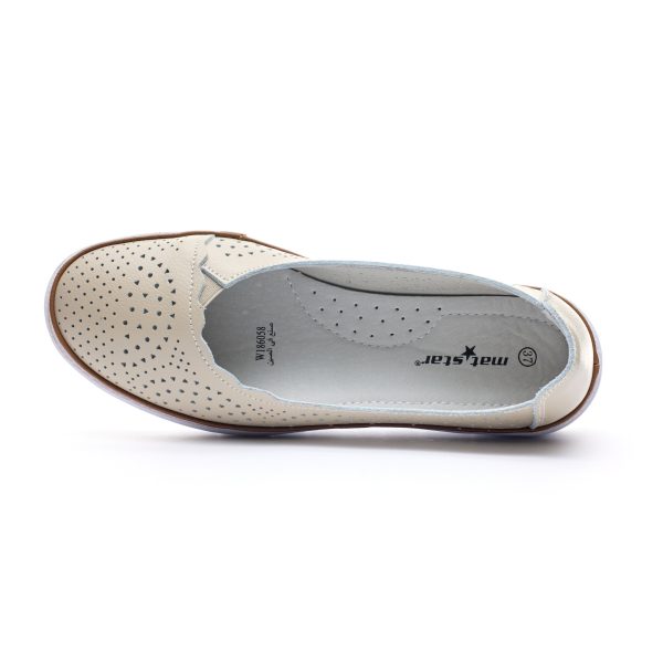 Pantofi piele dama W186058, Bej - imagine 7