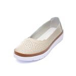 Pantofi piele dama W186058, Bej - imagine 4