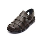 Sandale piele barbati 670004 , Maro - imagine 6