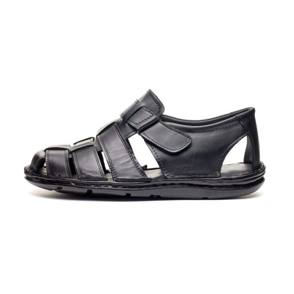 250404_05_02 Sandale piele barbati 670004 , Negru - imagine 4