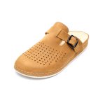 Saboti piele intoarsa  pentru barbati “Tellus” 30-09, Maro - imagine 5