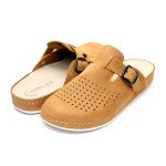 Saboti piele intoarsa  pentru barbati “Tellus” 30-09, Maro - imagine 3