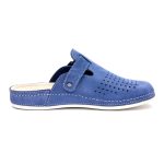 Saboti piele intoarsa  pentru barbati “Tellus” 30-09, Albastru - imagine 6