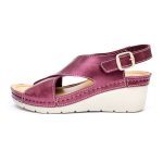 Sandale dama "Tellus" 27-23, Bordo - imagine 4