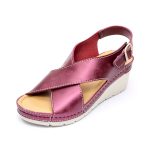 Sandale dama "Tellus" 27-23, Bordo - imagine 5