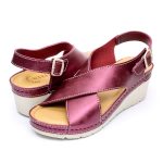 Sandale dama "Tellus" 27-23, Bordo - imagine 3