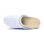 Saboti medicali piele dama Medibut 03AB, Alb - imagine 7