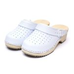 Saboti medicali piele dama Medibut 03AB, Alb - imagine 3