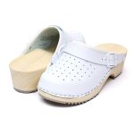 Saboti medicali piele dama Medibut 03AB, Alb - imagine 2