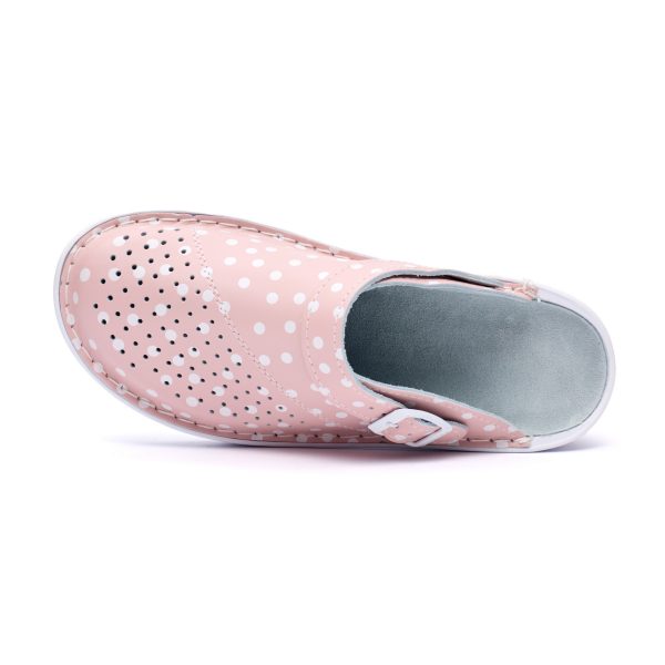 Saboti medicali piele dama Medibut 09L, Roz - imagine 7