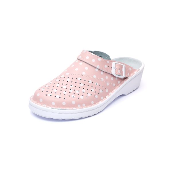 Saboti medicali piele dama Medibut 09L, Roz - imagine 6