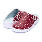 Saboti medicali piele dama Medibut 09L, Bordo - imagine 2