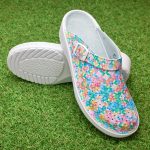 Saboti medicali piele dama Medibut 09L, Mozaic