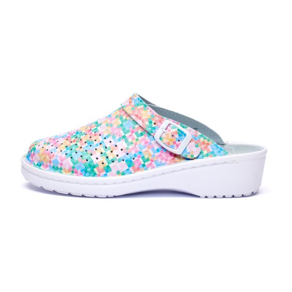 Saboti medicali piele dama Medibut 09L, Mozaic - imagine 4