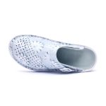 Saboti medicali piele dama Medibut 09L, Albastru cu flori - imagine 7