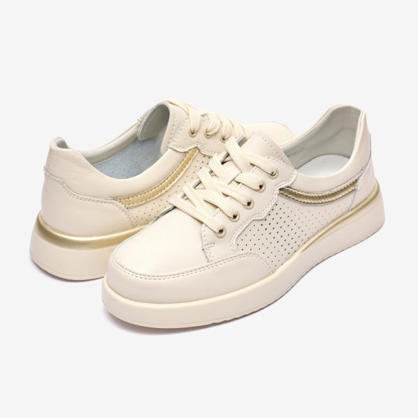 Pantofi piele dama FL967-3, Bej - imagine 5