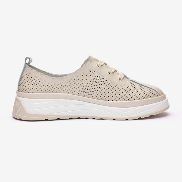 Pantofi piele dama FL957-3, Bej - imagine 8