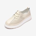 Pantofi piele dama FL957-3, Bej - imagine 9