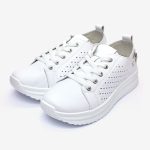 Pantofi piele dama FJ305-2, Alb - imagine 6