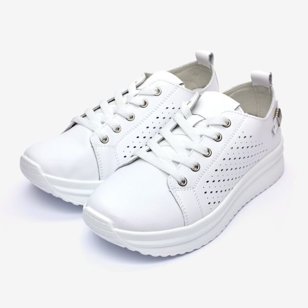 Pantofi piele dama FJ305-2, Alb - imagine 6