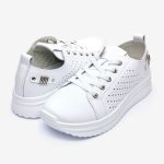 Pantofi piele dama FJ305-2, Alb - imagine 5