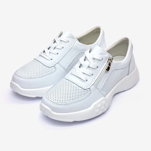 Pantofi piele dama FL965-2, Alb - imagine 6