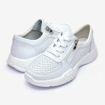 Pantofi piele dama FL965-2, Alb - imagine 5