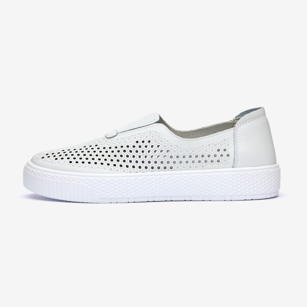 Pantofi piele dama JS705-4, Alb - imagine 7