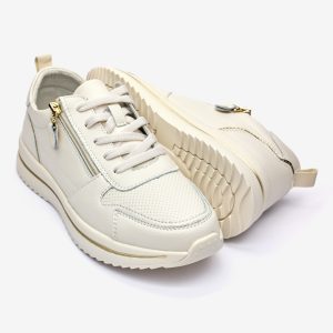 Pantofi piele dama FJ302-3, Bej