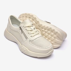 Pantofi piele dama FL965-3, Bej